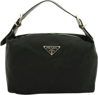 Prada Pre-owned Vintage Nylon Shoulder Bag - Dames - Vintage Handtas - Zwart - ONE Size - Nylon - Vintage