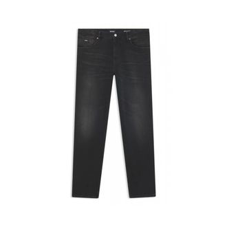 HUGO BOSS Jeans, Heren, Zwart, W33 L36, Denim, Maine Jeans