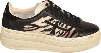 Premiata Claudia 7754 - Dames - Sneakers - Zwart - 40 EU - Leer - Schoenen