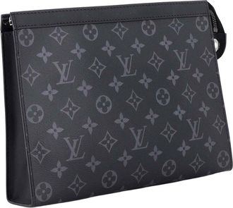 Louis Vuitton Black Monogram Eclipse Canvas Pochette Voyage Mm