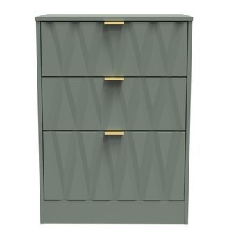 Welcome Furniture Ottawa Ready Assembled 3 Drawer Midi Deep Chest in Reed Green - Welcome Furniture | TJ Hughes