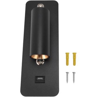 OEM L&aacute;mpara De Lectura Led De Pared Con Puerto Usb, Para Mesita De Noche, Dormitorio, Sal&oacute;n, Giratoria, 4000k, Con Cable