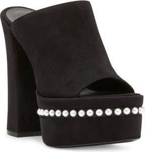 Stuart Weitzman Skyhigh Platform Sandal in Black at Nordstrom Rack, Size 7.5