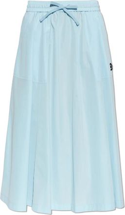 Kenzo Rok met logopatch - Dames - Midirokken - Blauw - XS - Katoen - Rokken