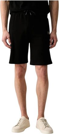 Karl Lagerfeld Katoenen Sweatshorts - Heren - Korte Broeken - Zwart - M - Katoen - Korte Broeken