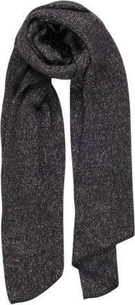 Pieces Zwarte gerecyclede polyester sjaal - Dames - Sjaals - Zwart - ONE Size - Polyester - Accessoires