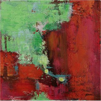 Schubiger M&ouml;bel Bild Kontraste in Rot und Gr&uuml;n