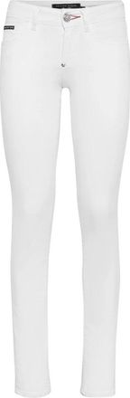 Philipp Plein Slim Fit Jeans - Dames - Skinny Jeans - Wit - W26 - Denim - Jeans