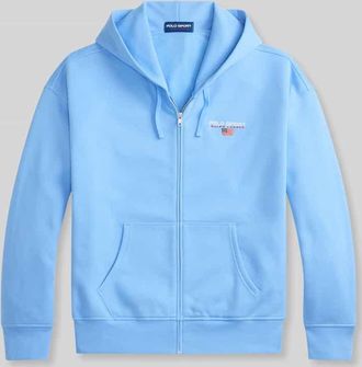 Polo Ralph Lauren Relaxed Fit Sweatjacke aus Baumwoll-Mix in Hellblau, Gr&ouml;&szlig;e XXL