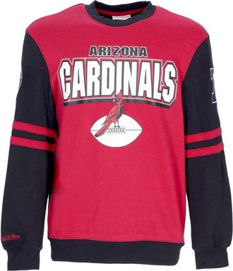 Mitchell & Ness Arizona Cardinals Crewneck Sweatshirt - Heren - Sweatshirts - Rood - S - Katoen - Hoodies & sweatvesten