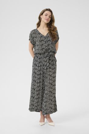 Kaffe Jurk KAmille Loose fit black offwhite