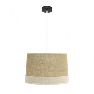Fabrilamp Colgante De Saco Con Acabados En Beig Modelo Tietar Fabrilamp