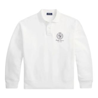 Polo Ralph Lauren Hoodies & sweatvesten, Heren, Wit, M, Katoen, Graphic Polo Shirt