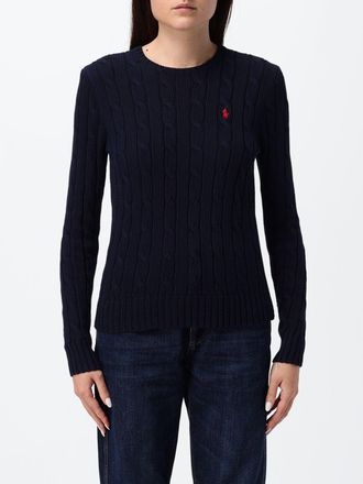 Polo Ralph Lauren Maglia girocollo slim fit in cotone con logo ricamato