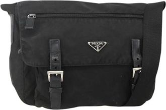 Prada Pre-owned Cross Body Bags, female, Black, Size: ONE SIZE Pre-owned Vintage Shoulder Bag