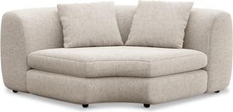 Castlery Fable Corner Sofa Customized, Performance Classic Twill Light Grey, Ultra Deep Seats, Spill Resistant, Castlery