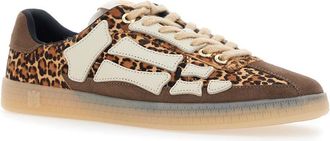 Amiri Mens Sneakers Pacific Bones Brown Suede Cow Leather Trainers