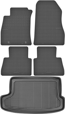 OEM Juego De Alfombrillas De Goma Para Coche Y Alfombrilla Para Maletero Para Nissan Juke I F15 Crossover (2014-2020)