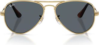 Ray-Ban Sunglasses Rb3925 001/R5 Aviator Max Gold Arista/Blue Unisex