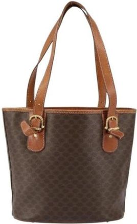 Celine Pre-owned Vintage Macadam Tote bag - Dames - Vintage Shopper - Bruin - ONE Size - Vintage