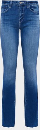 L'agence Sneeki Low-Rise Sneaker Straight Jeans