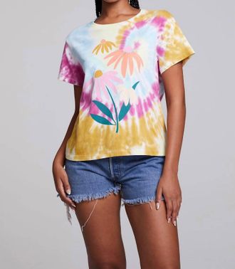 Chaser Daisy Bunch Tee In Tie Dye