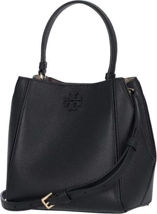 Tory Burch Tory Burch Hobo Bags - Structured Black Leather Mcgraw Shoulder Bag - Gr. unisize - in Schwarz - für Damen
