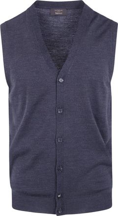 Zanone Klassiek Gilet - Heren - Spencers - Grijs - M - Wol - Truien & Vesten