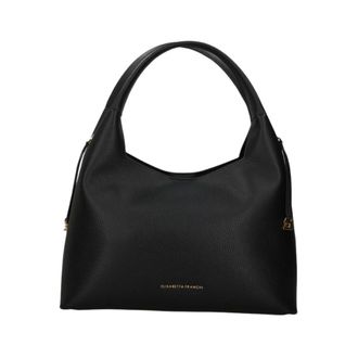 Elisabetta Franchi Tassen, Dames, Zwart, ONE Size, Leer, Hobo Bag