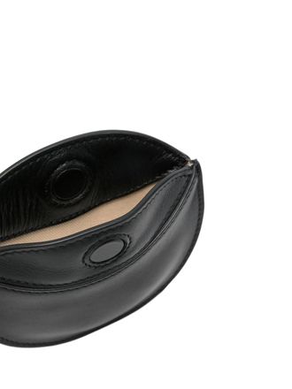 Jacquemus Womens Le Porte Ovale Calisso Wallet Black Leather
