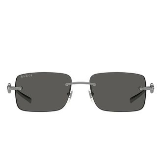 Gucci Sunglasses Gg1703 S 001 Ruthenium/Grey Unisex