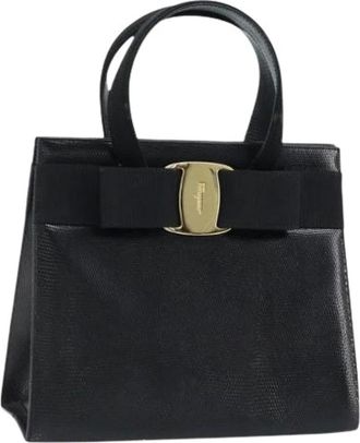 Ferragamo Pre-owned Handbags, female, Black, Size: ONE SIZE Pre-owned Hand Bag