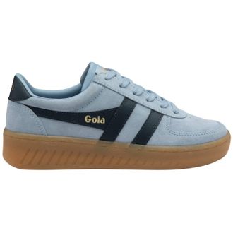 Gola Womens Grandslam Suede Sneakers In Air/navy/gum