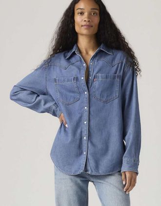 Levi's Teodora camicia western blu