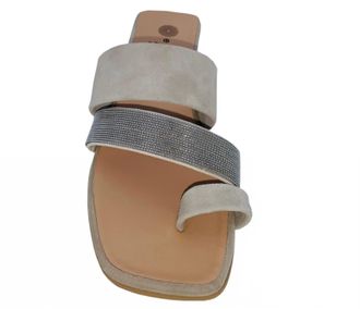 Eric Michael Womens Claudia Sandal In Beige