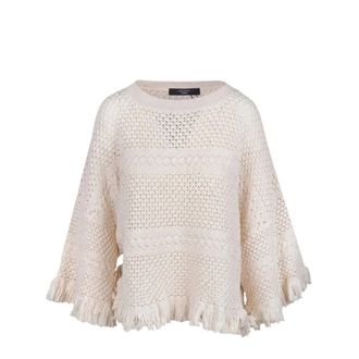 Max Mara Round-neck Knitwear, female, Beige, Size: XS Round-neck Knitwear