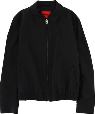 HUGO BOSS Black Red Lining Minimalist Zip Jacket