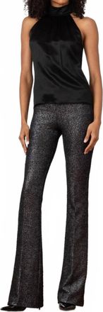 Avenue Montaigne Bellini Boucle Pants In Platinum