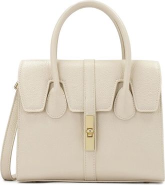 Kazar Chique leren handtas met een fijne flap - Dames - Handtassen - Beige - ONE Size - Leer - Tassen