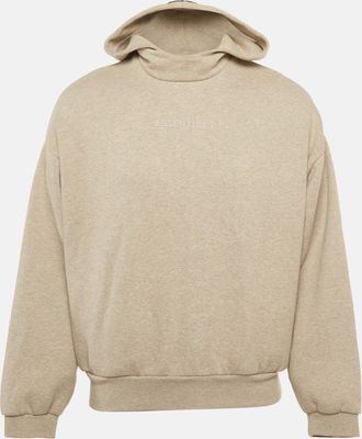 Fear of God Essentials Fear Of God Beige Logo Print Cotton Hoodie