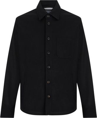 Fedeli Oversized Shirt - Heren - Casual Overhemden - Zwart - XL - Kasjmier - Overhemden