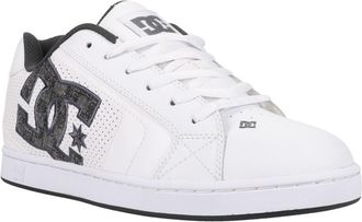 DC Sneaker DC SHOES Net, Herren, Gr. 8(40,5), weiss (wei&szlig;, monogram), Obermaterial:52.5% Leder, 47.5% Synthetikmaterial;, Schuhe Sneaker