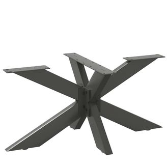 Berkfield Home Coffee Table Leg Spider Shape Anthracite 98x58x(42-43) cm Steel