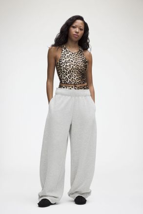 Ganni x lululemon Brushed Softstreme Barrel-Leg Pants - Size XL Heathered Core Ultra Light Grey