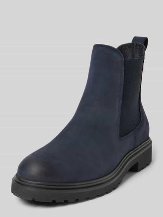 Tommy Hilfiger Chelsea Boots aus echtem Nubukleder in Dunkelblau, Größe 38