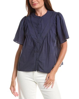 ANNA KAY Tropeanna Cashmere-Blend Blouse