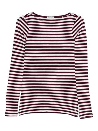 Marc O'Polo striped long-sleeve T-shirt - women - Cotton - M - White