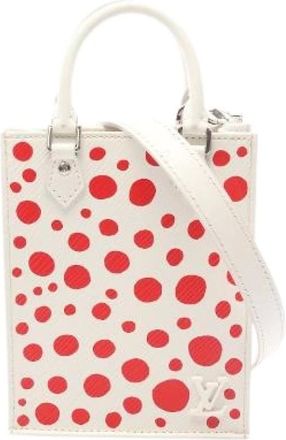 Louis Vuitton Pre-owned Mini Bags, female, White, Size: ONE SIZE Pre-owned Yayoi Kusama Petit Sac Plat Epi 2way bag