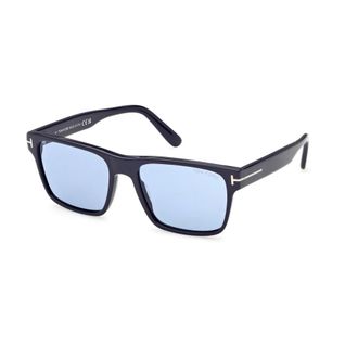 Tom Ford Sunglasses, male, Blue, Size: 55 MM Calder Sunglasses