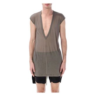 Rick Owens Heren, Tops, Grijs, Maat: M Katoen